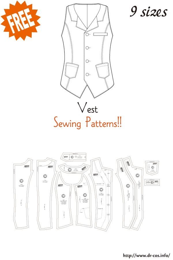 Free Printable MenS Vest Pattern