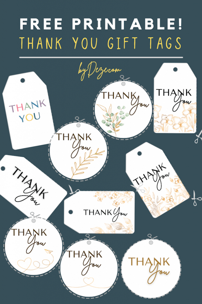 Thankful For You Free Printable Tags