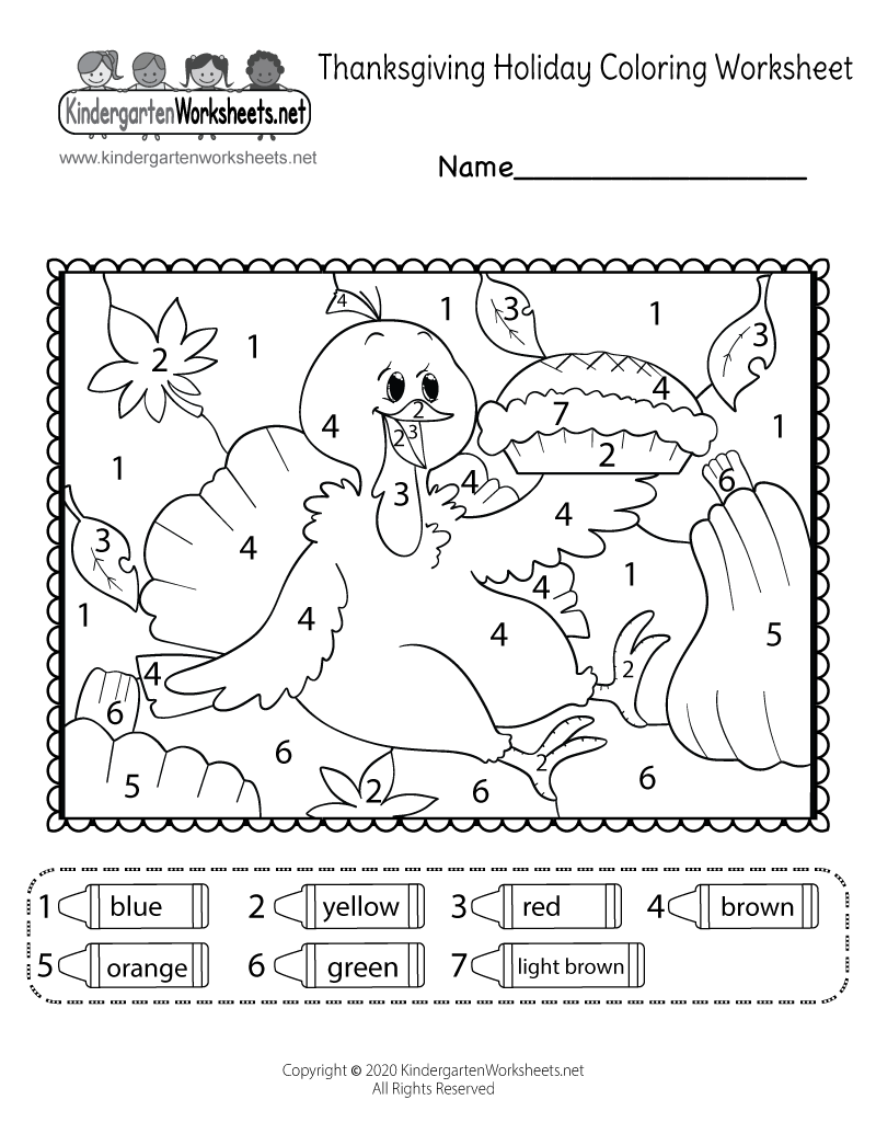 Free Printable Thanksgiving Coloring Sheets For Kindergarten