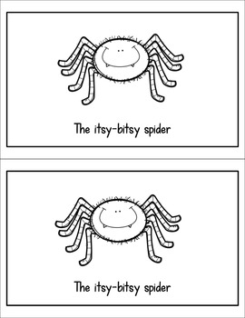 The Itsy Bitsy Spider Printable Book And Posters By Male Kindergarten 