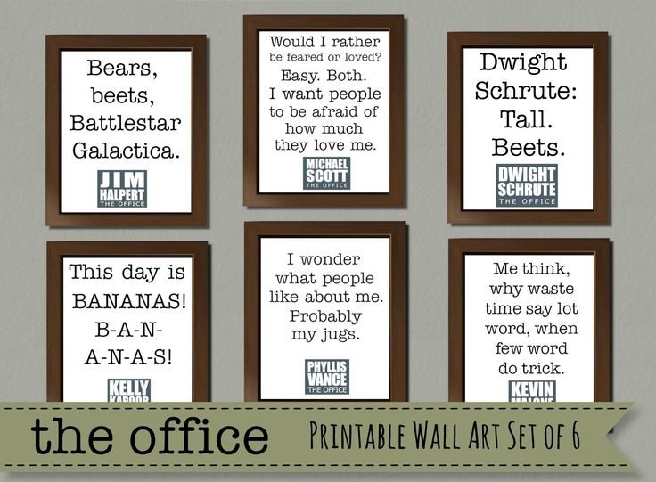 The Office Tv Show Printables