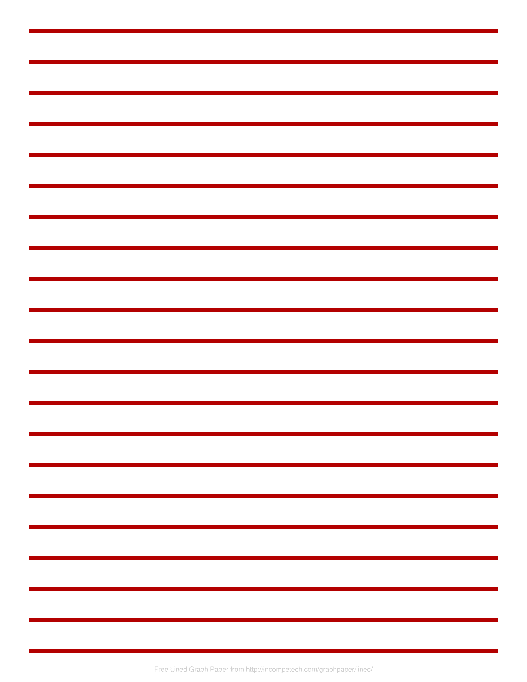 Thick Lined Paper Printable