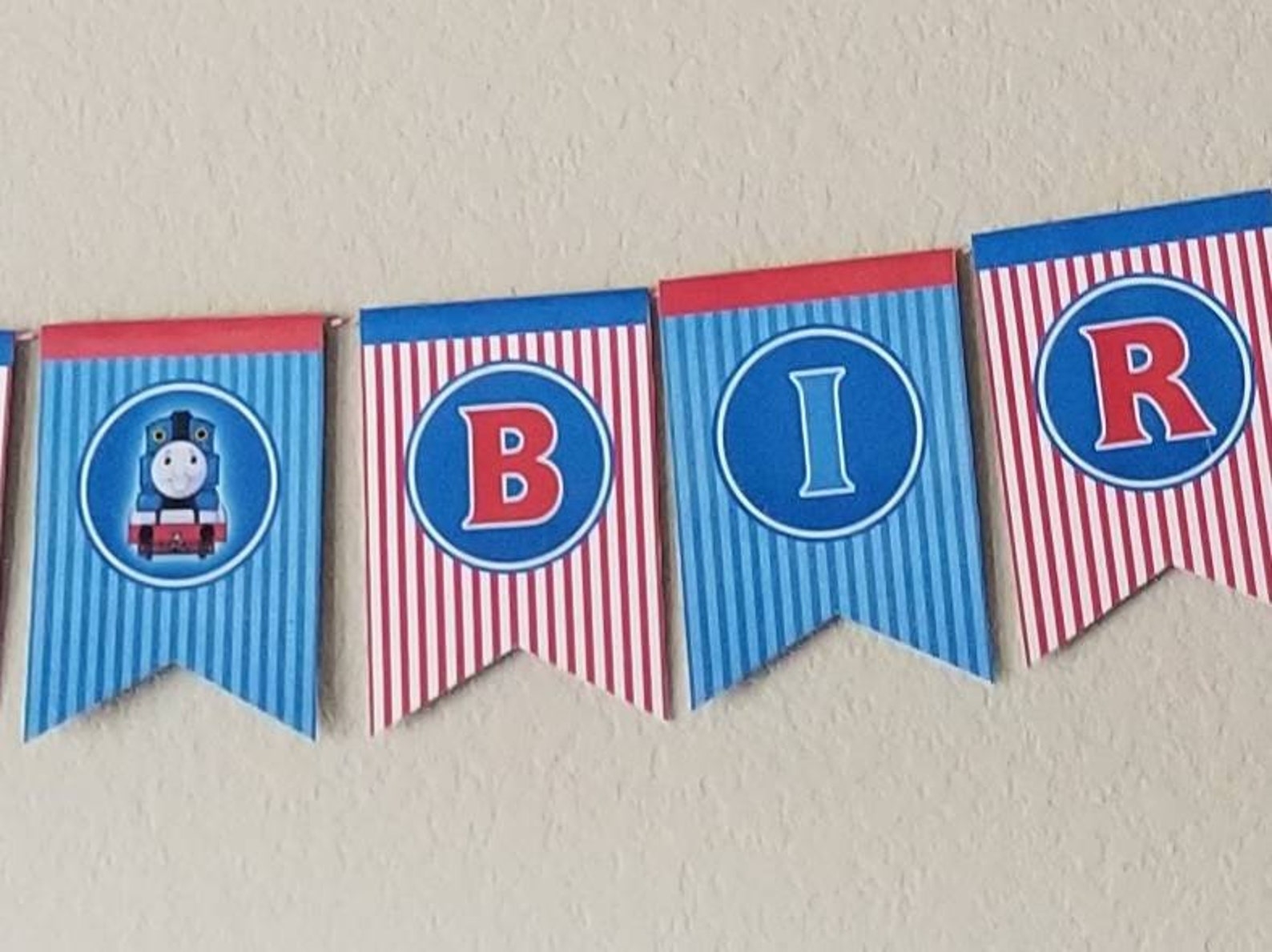 Thomas And Friends Printable Happy Birthday Banner Digital Etsy