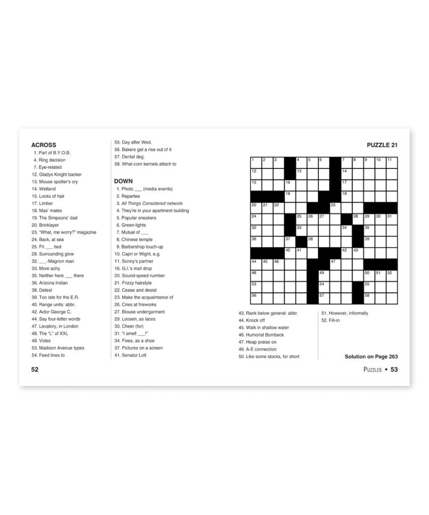 Thomas Joseph Daily Crossword Puzzle Printable