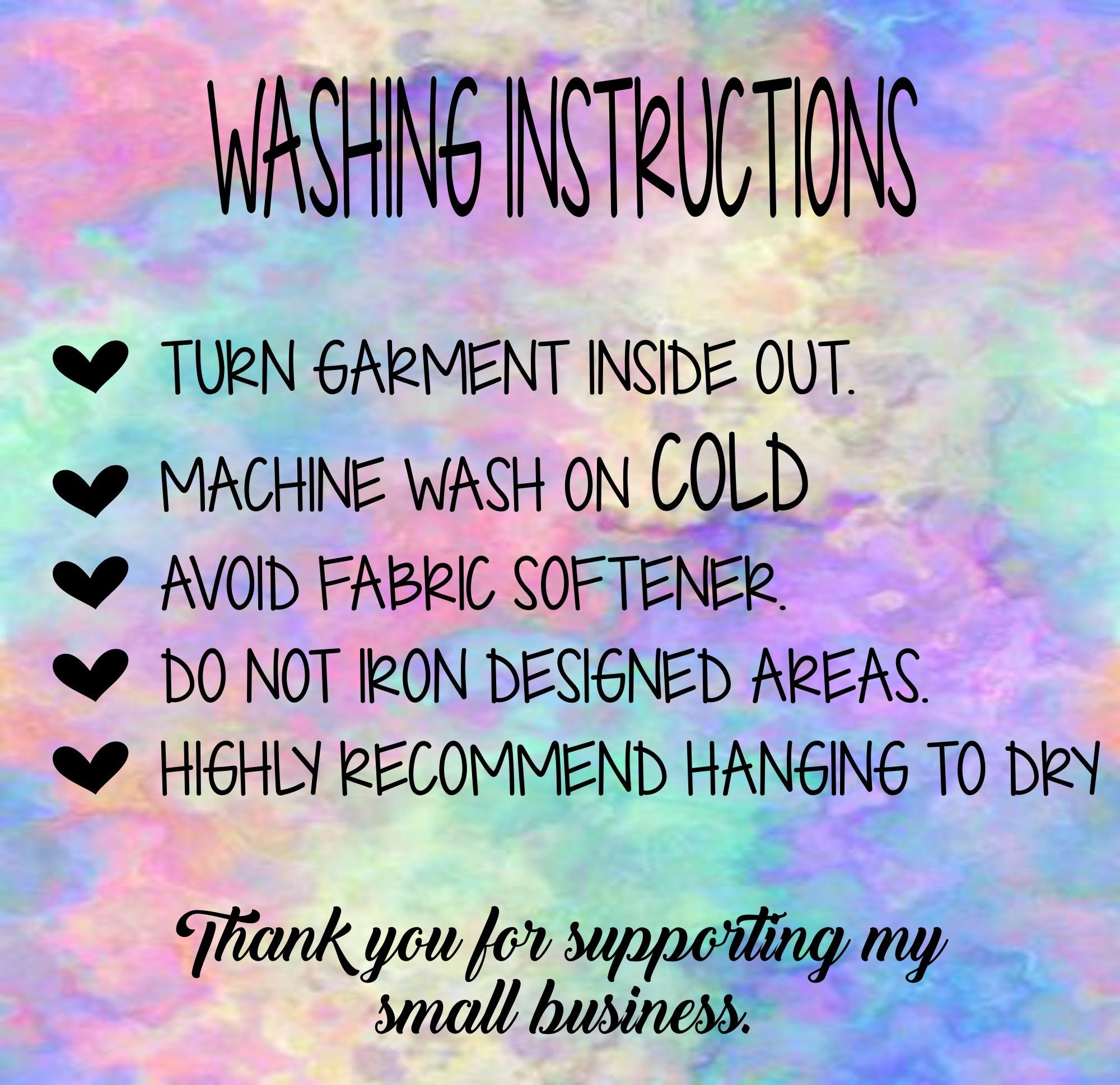 Tie Dye Wash Instructions Printable Free Printable Tie Dye Wash Instructions Printable Free Printable