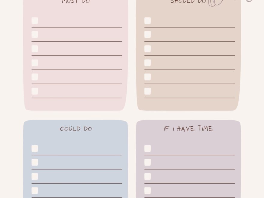To Do List Printable Planner Page Template Bundle Etsy