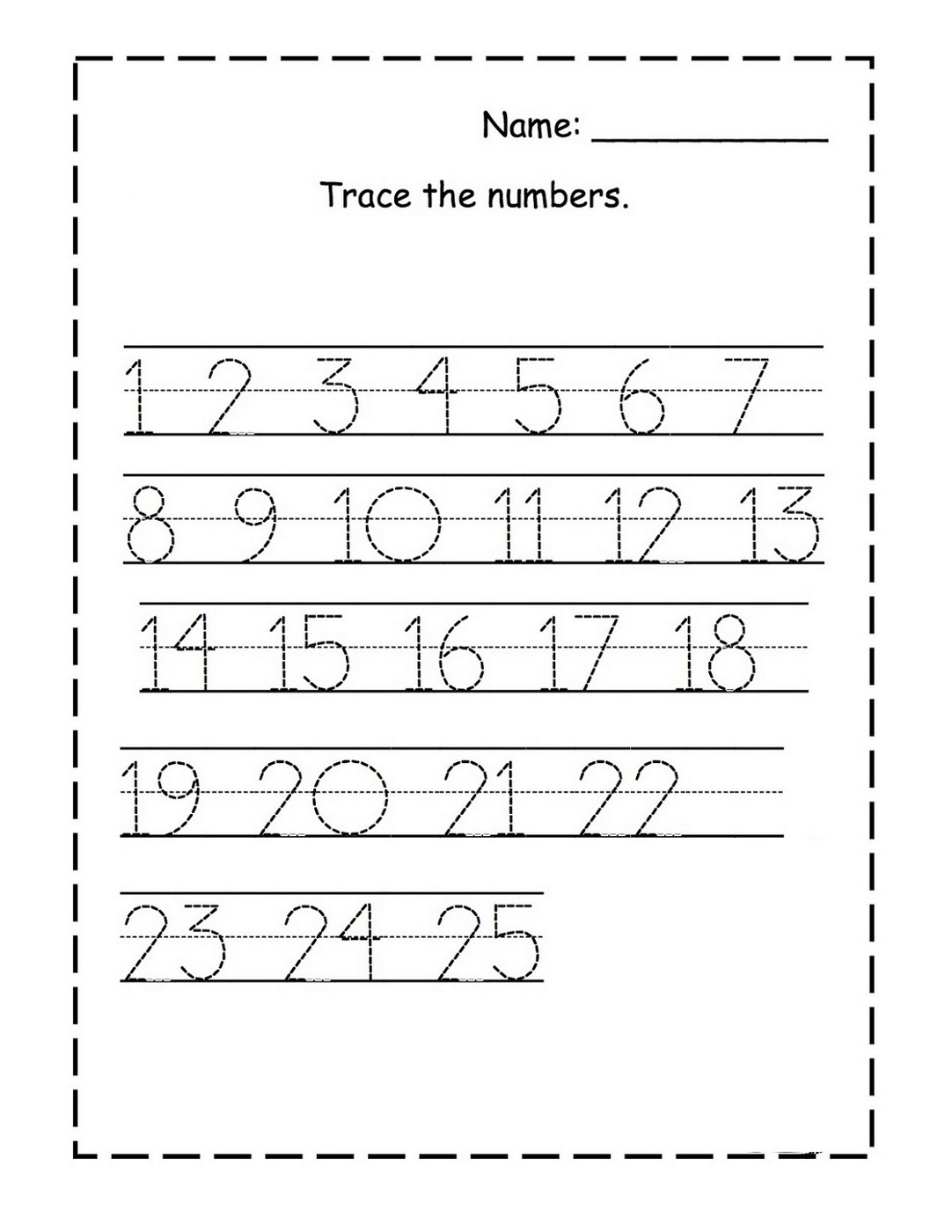 Tracing Numbers For KG Learning Printable