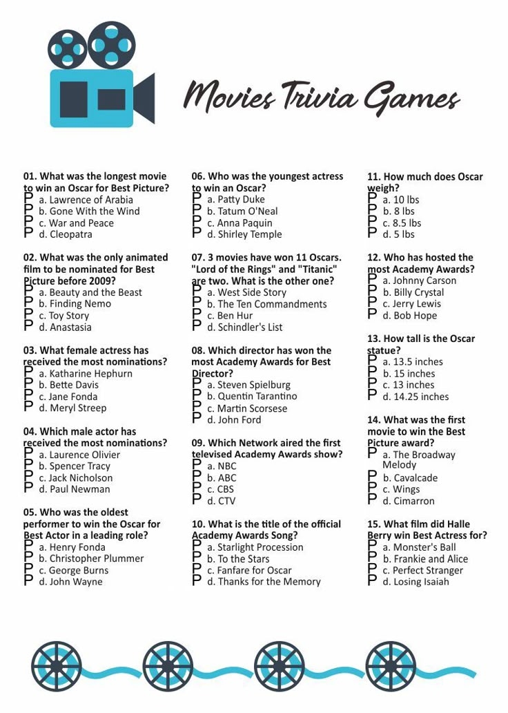 Trivia Printable Questions And Answers