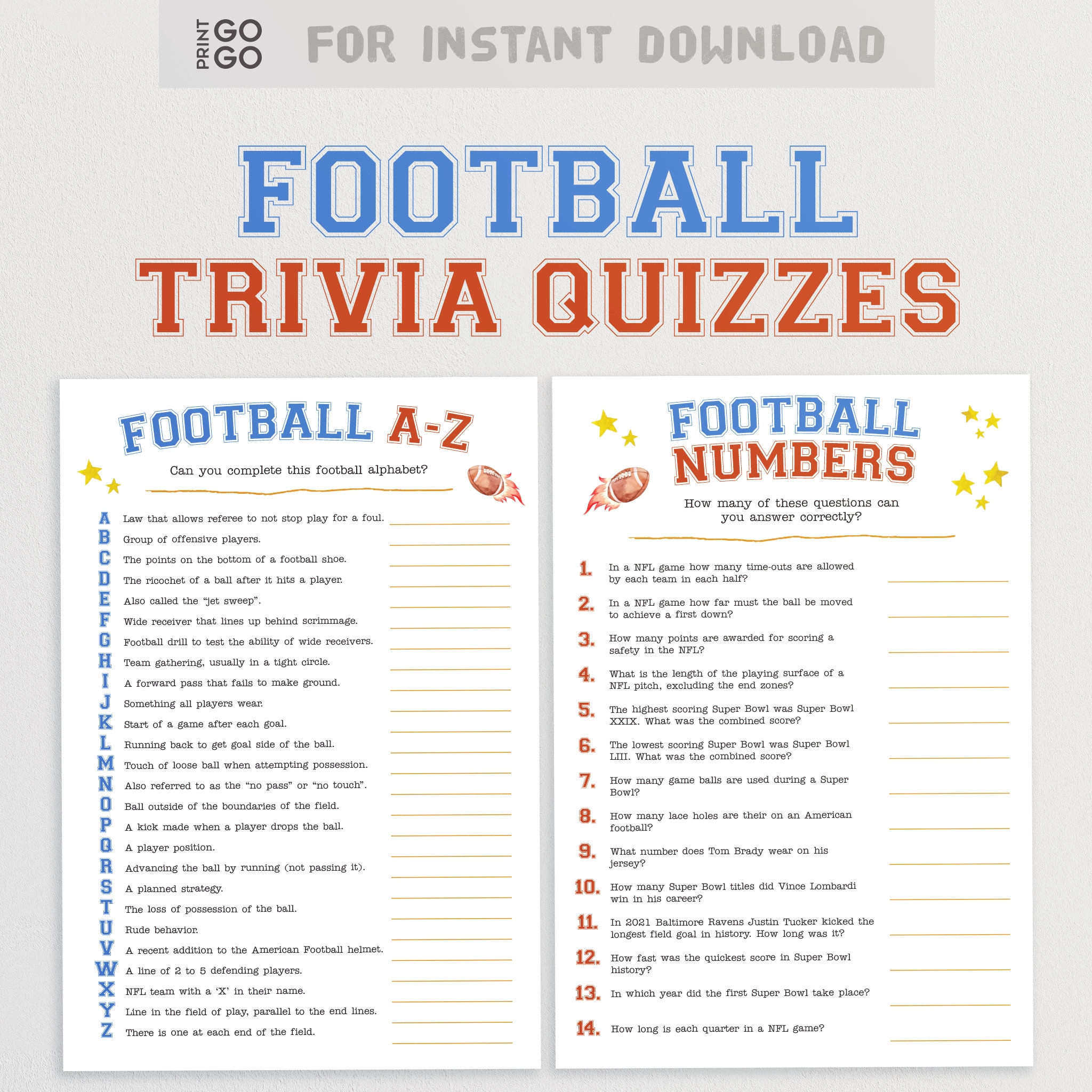 Football Trivia Questions And Answers Printable