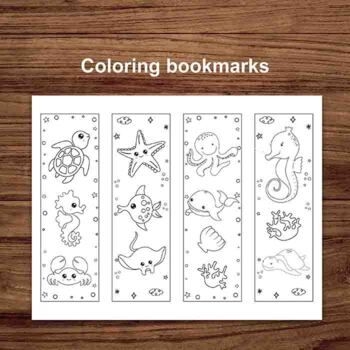 Under The Sea Bookmark Coloring Instant PDF Download In 2024 