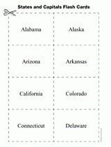 United States And Capitals Flash Cards Geography Printable 3rd 8th United States And Capitals Flash Cards Geography Printable 3rd 8th