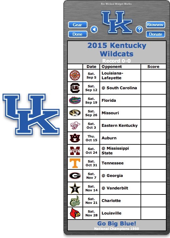 Kentucky Football Schedule 2025 Printable
