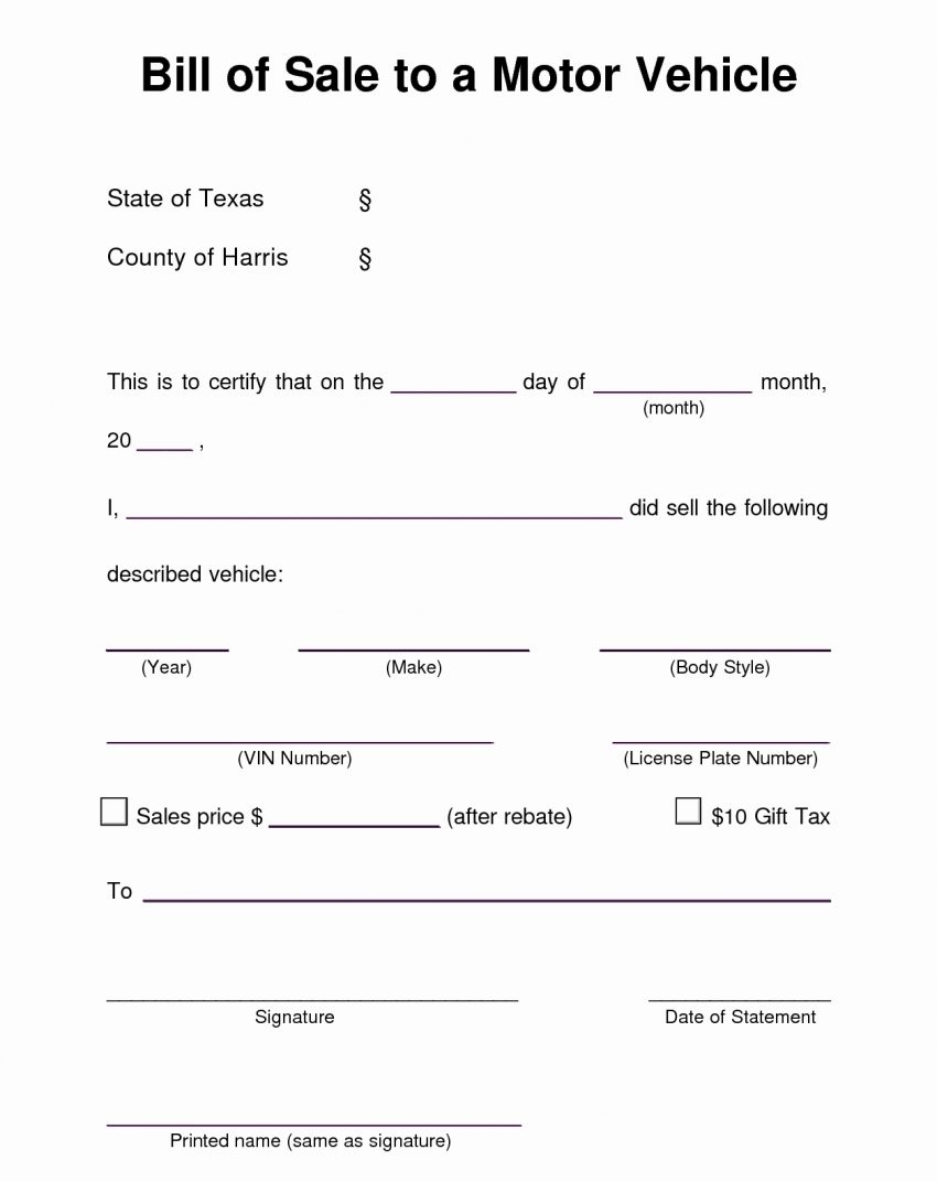 Used Vehicle Bill Of Sale Template Used Vehicle Bill Of Sale Template