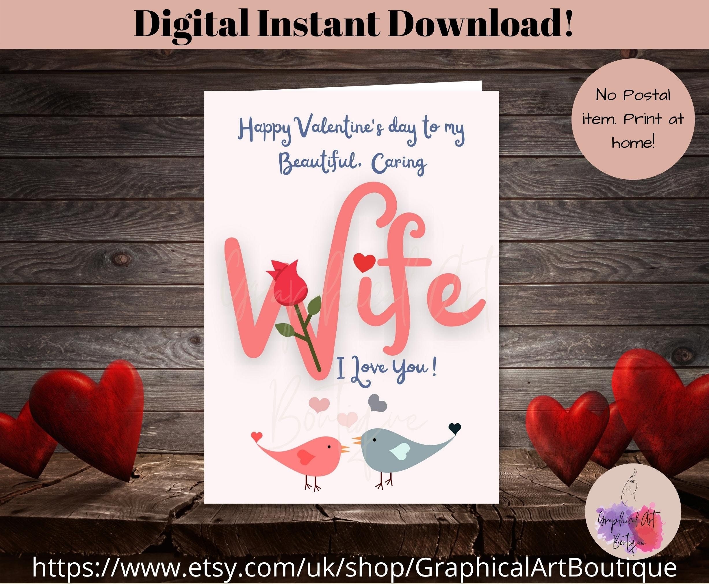 Free Printable Valentine Cards For Wife
