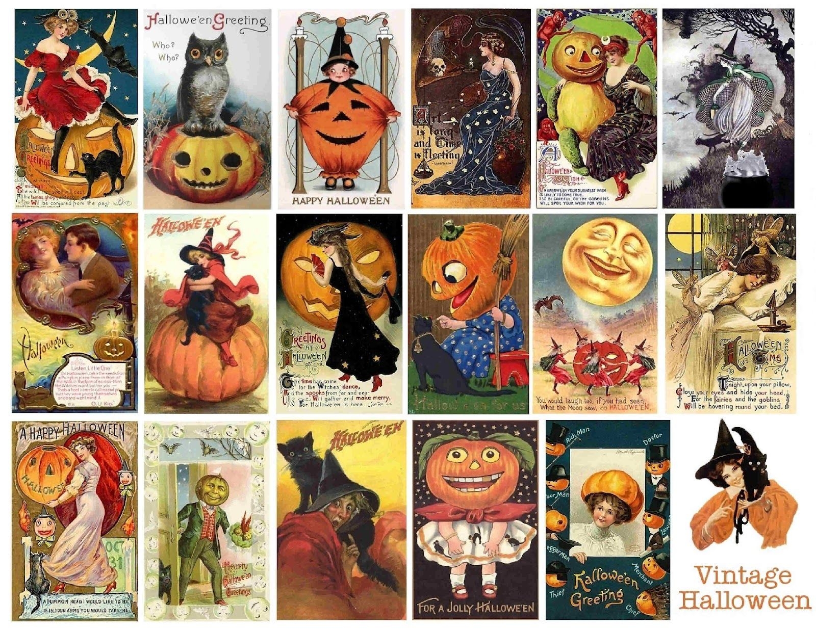 Vintage Halloween Printables Free Dev onallcylinders