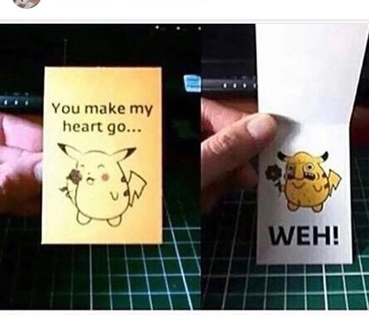 You Make My Heart Go Weh Card