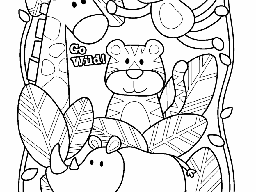 Zoo Animals Printable Coloring Page Free Printable Coloring Pages